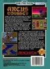 Arcus Odyssey Box Art Back